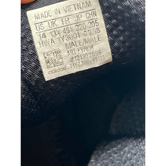 adidas Asweego Core Black - F37038 Mens 14 - Picture 8 of 8